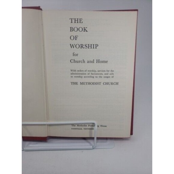 Book of Worship for Church and Home Methodist 1965 RED cover - Picture 9 of 15